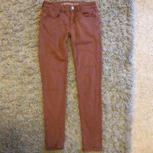 Women’s American Eagle Jeggings- Rust